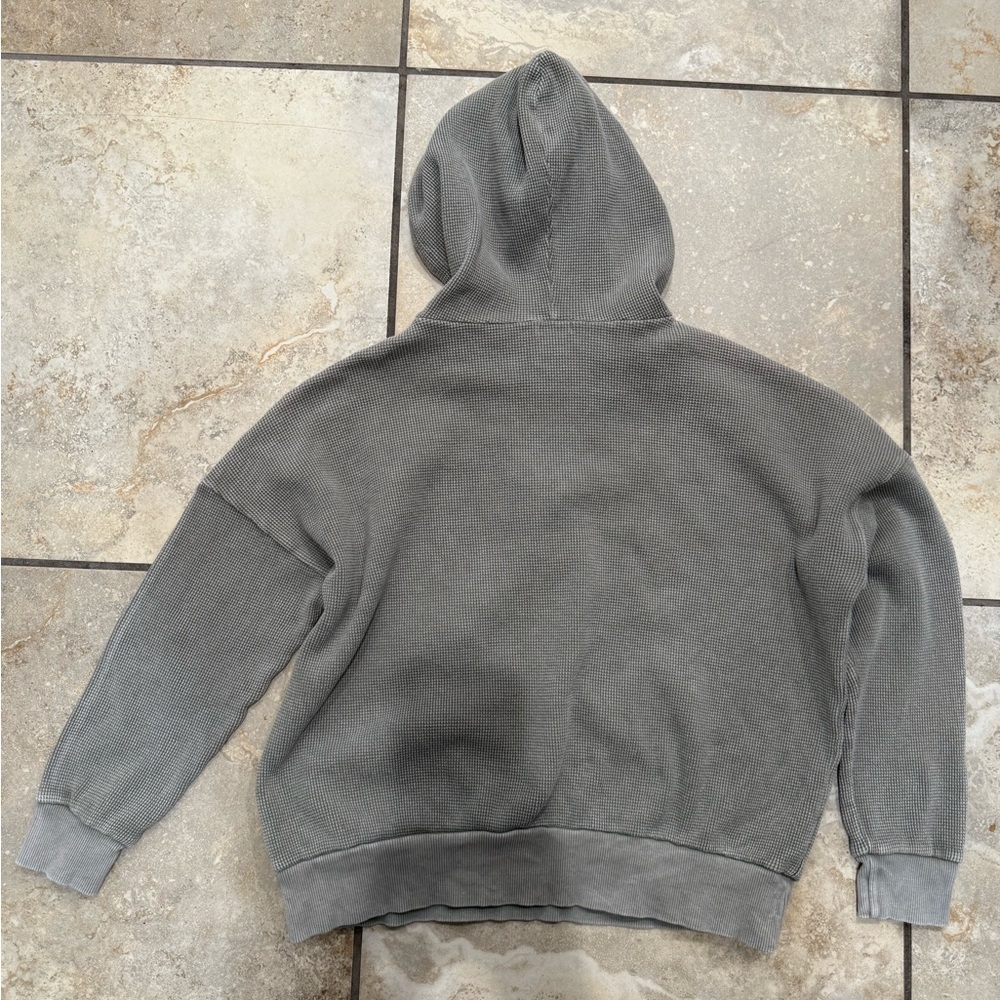 Free People Gray Oversized Long Sleeve Hoodie - Picture 4 of 9